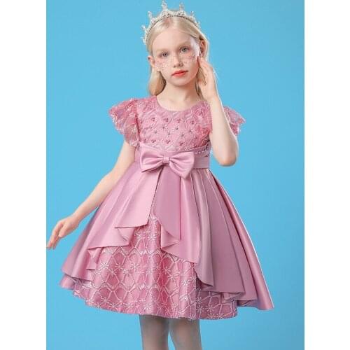 Children Birthday Party Prom Wedding Bridesmaid Evening Tutu Princess Infant Summer Dress Gown Kids Vestidos Baby Girls Clothes