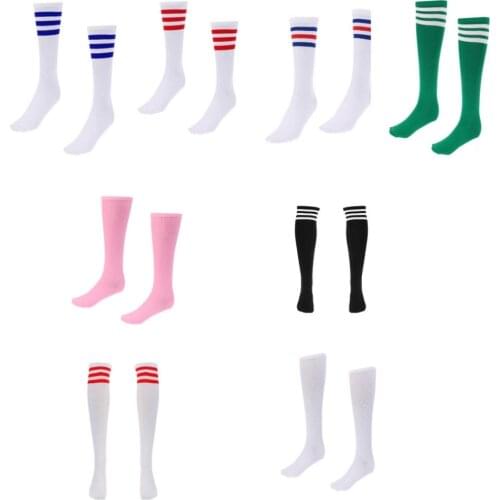 Golf Stripe Thigh High Tube Sock Knee High Protection Socks M for Outdoor Sports Basketball Football Running Golf Training Acc