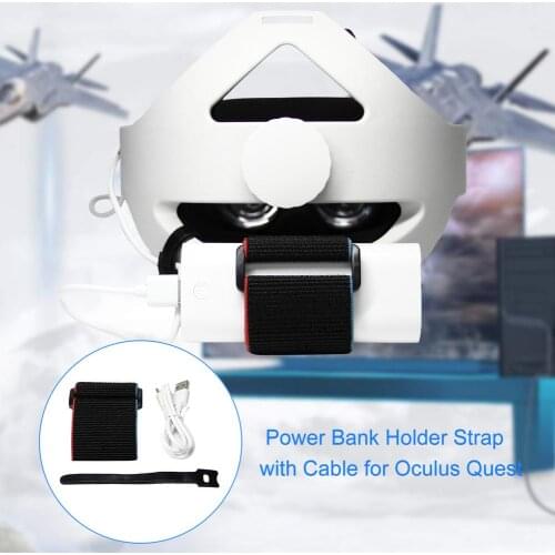 VR Battery Pack Fixing Strap For Oculus Quest/for Quest2 Battery Strap Power Bank Holder Strap With Cable For Oculus Quest