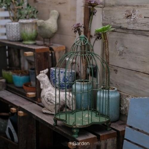 Nice decorative iron rustic retro bird cage vintage