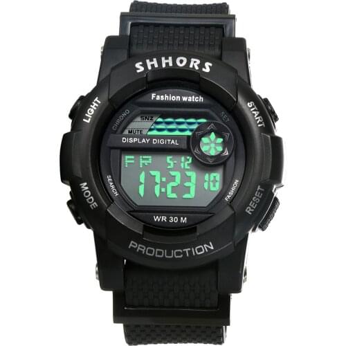 LANCARDO Fashion Black Digtal Week Display Watches For Women Military Mens Watch Relogio Masculino Quartz Clock Reloj Hombre