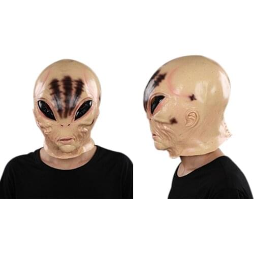 Alien Mask Latex Full Face Mask Headgear Halloween Party Costume Props