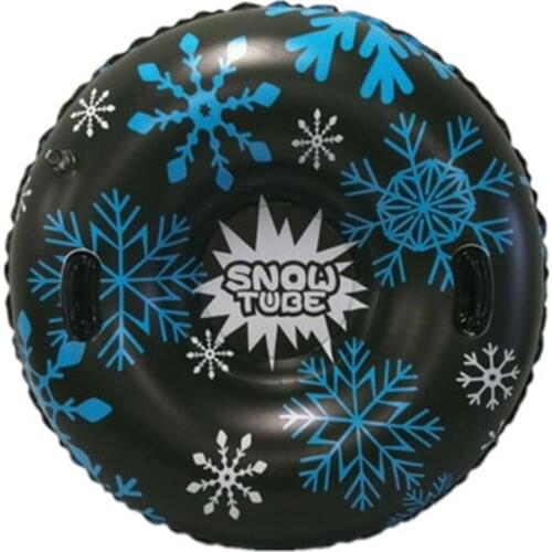 Inflatable Floated Sled Snow Tube High Elasticity Ski Ring Skiing Board With Handle Skis Winter Outdoor Sports Game Tools