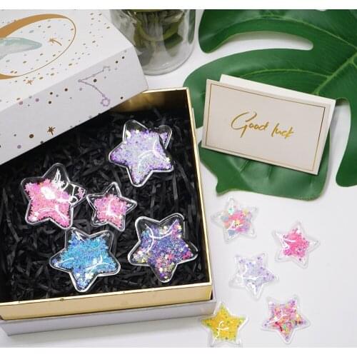 DIY Craft Supplies Sewing Accessories Cartoon Star Transparent And Inflatable Quicksand Mold 10 Pieces. DXX01