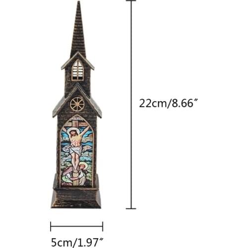 Christmas Religious Menorah Cross Jesus Virgin Desktop Candle Holders Tea Light 55KF