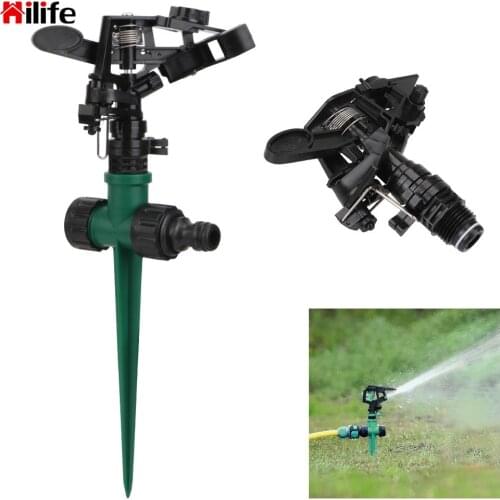 Garden Sprinkler Sprayer For Lawn Grass 360 Degree Rotating Water Nozzle Irrigation Watering System With Impulse Spike 2pcs/lot