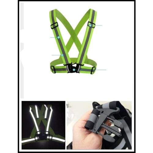 Motorcycle car riding reflective vest safety warning adjustable for SUZUKI GSF600 Bandit GS1000 GS500E GS550M GSX1100F