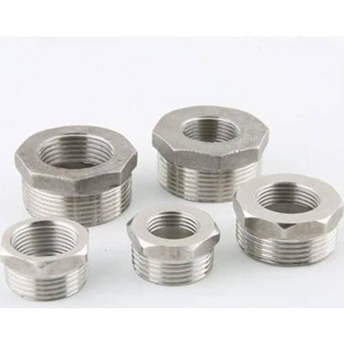 Tonifying Heart Reducer Bushing 1/8" 1/4" 3/8" 1/2" BSP Male/Female Thread SS304 Stainless Steel Pipe Fittings For Water Gas Oil