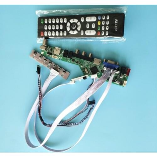 VGA USB AV 1366*768 40 Pin LVDS for LP125WH2/LP145WH1 matrix universal drive control board DIY kit LCD display WLED 60Hz