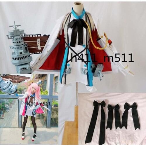 High Quality Azur Lane USS Saratoga CV-3 cosplay costume + head accessory