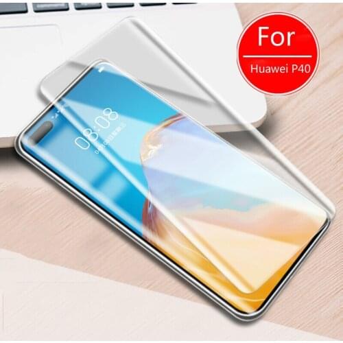 UV Full Glue Tempered Glass for Huawei P40 Pro Plus 5G 3D Screen Protector for Huawei P30 Nova 7 8 Pro Curved Full Cover Film