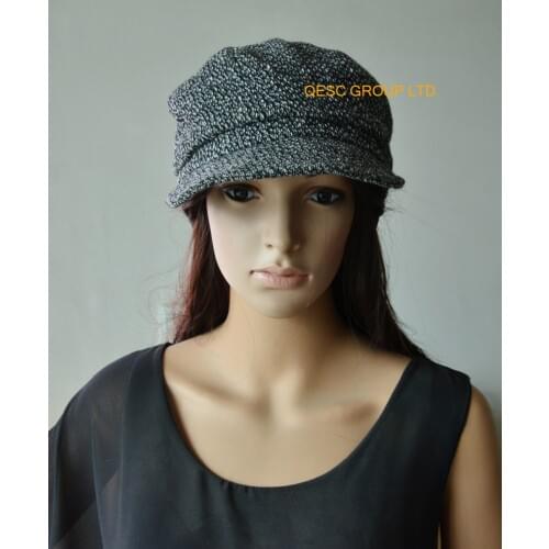 NEW Elegant Grey white ladies wool winter cap hats warm hat wedding womens hat.FREE SHIPPING