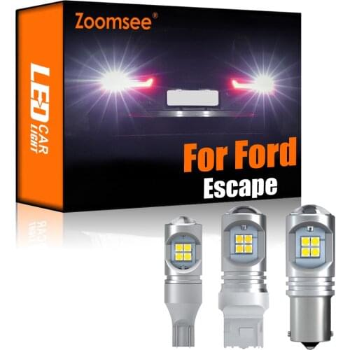 Zoomsee 2Pcs White Reverse LED For Ford Escape 2001-2020 Canbus Exterior Backup No Error Rear Tail Bulb Light Vehicle Lamp Kit