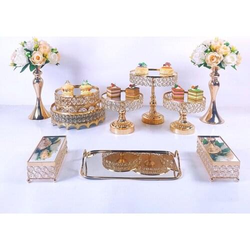 10PC golden cake rack cupcake display rack dessert wedding birthday party dessert cupcake plate rack