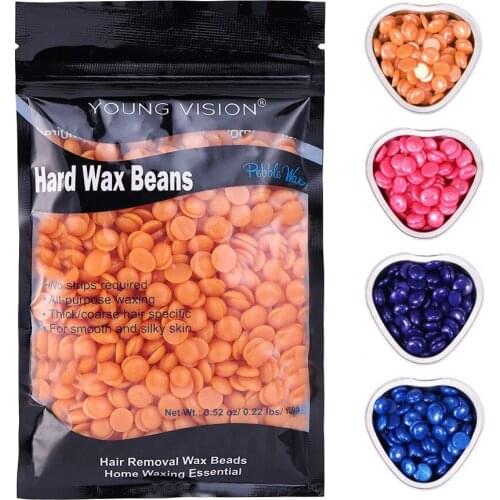 100g/Pack Hair Removal Wax Beans Paper-free Hard Wax Pellet Removing Bikini Face Hair Legs Arm Hair Removal Bean Unisex