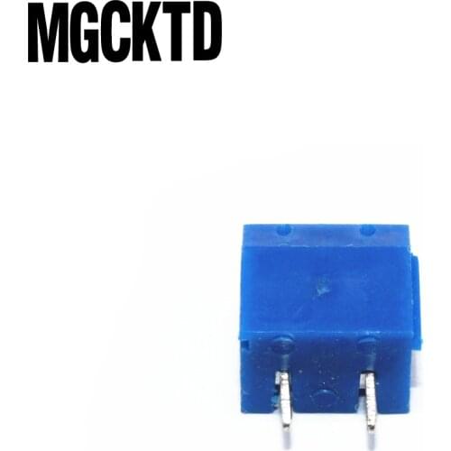 100PCS /LOT 5.08-301-2P 301-2P 2 Pin Screw Terminal Block Connector 5mm Pitch IC CHips