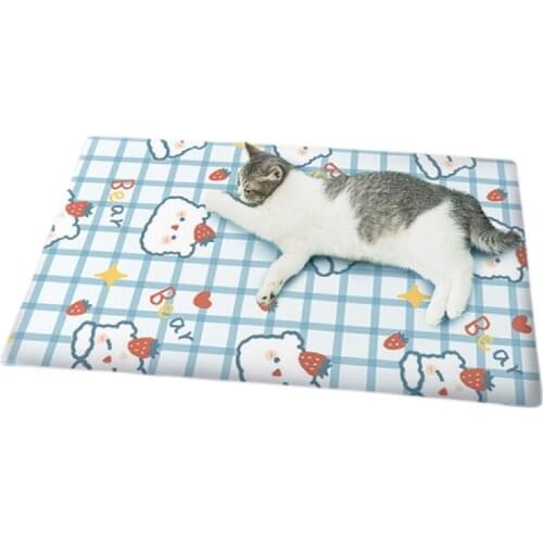 2021 Dog Bed Mats Waterproof Pet Bed Pad Breathable Dog Puppy Pee Pads Washable Reusable Cotton Cute Mat Cushion