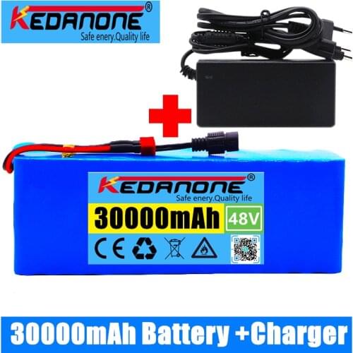 48v lithium ion battery 48v 30Ah 1000w 13S3P Lithium ion Battery Pack For 54.6v E-bike Electric bicycle Scooter with BMS+Charger