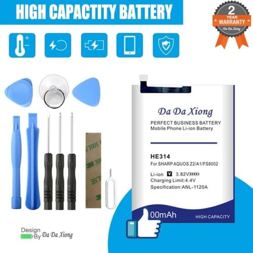 4350mAh HE314 Battery For SHARP AQUOS Z2 A1 FS8002 Phone High Quality Battery