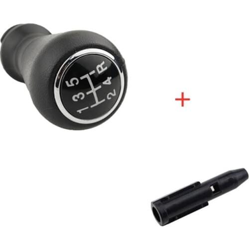Car Gear Shifter Knob Leather Stick Car Gear Shifter Manual 5 Speed Shift Lever For Peugeot 106 206 306 406 107 207 307