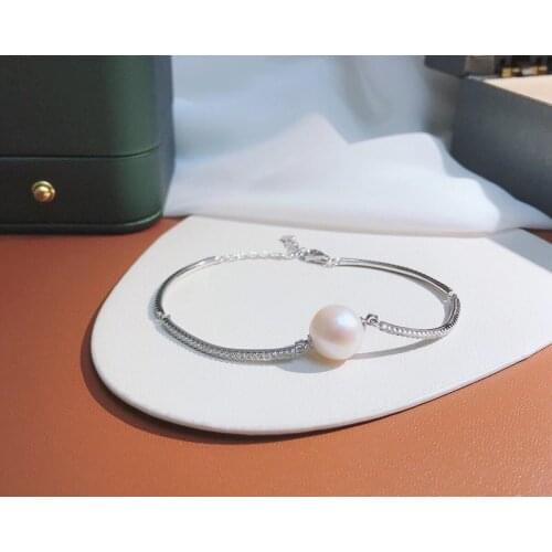 925 Sterling Silver Bracelet Settings Findings Mountings Base Parts Bangle for Crystal Agate Pearls Jade Coral Beads