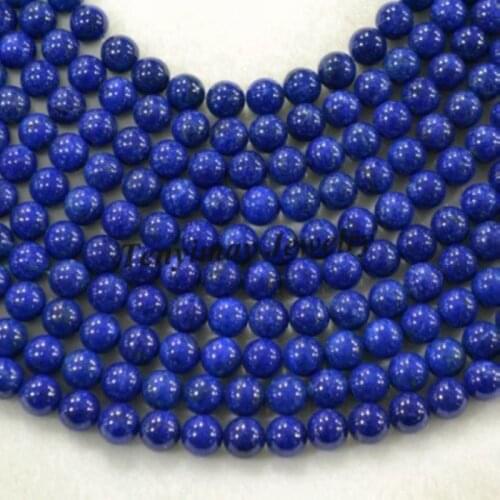 Wholesale 5 Strands(40pcs/strand) Natural Lapis Lazuli Beads For Jewelry DIY 10mm Lazurite Beads