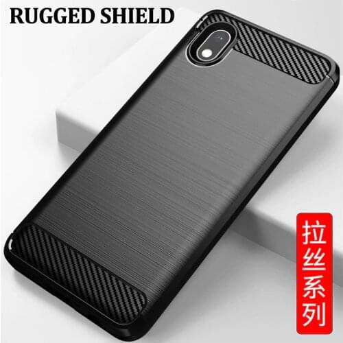 For Samsung Galaxy A01 Core SM-A013F/DS SM-A013G/DS Carbon fiber Cover Phone Case Bumper Case Full Protection Shockproof Bumper