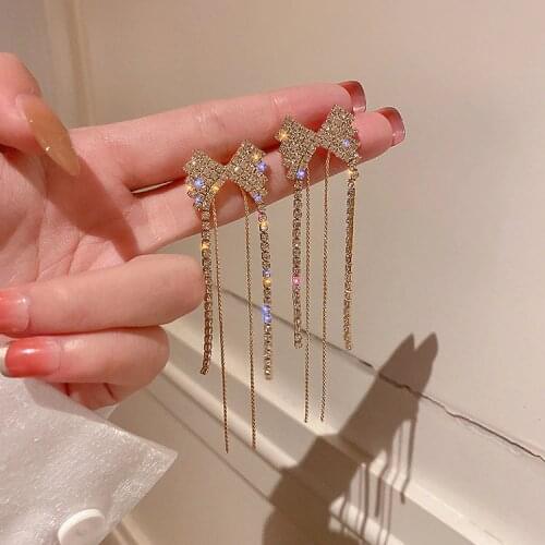 Long Tassel Butterfly Dangle Earrings Fashion Temperamental Hanging Women Earrings Korean Exquisite Jewelry Girls GIfts