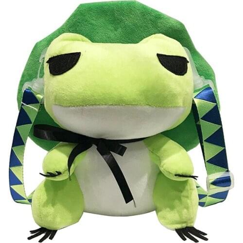 Travel Frog Japanese Anime Plush Backpack Children Schoolbag Bags Cute Stuffed Animal Toy Doll For Girls Youth Birthday Gifts