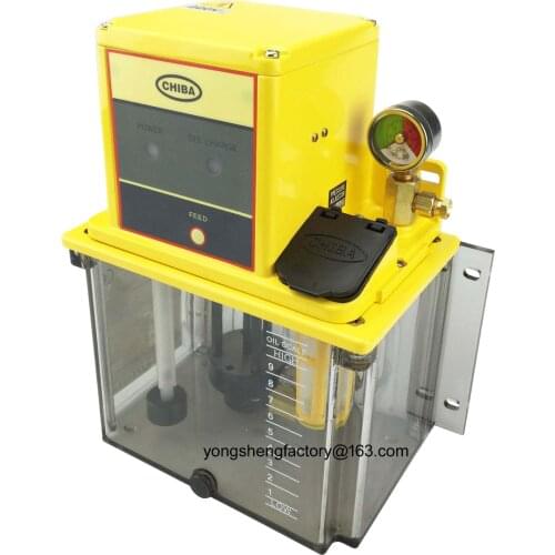 CE electric lubrication pump oil lubricator oiler pressure relief valve 3L 220V CHIBA TM-302FW-3P for centralized lubrication