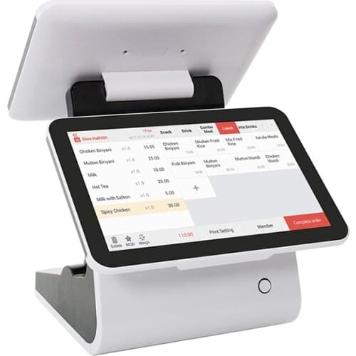 Gmaii 12.5 Inch Dual Screen Thermal Pos Cash Register Payment Machine