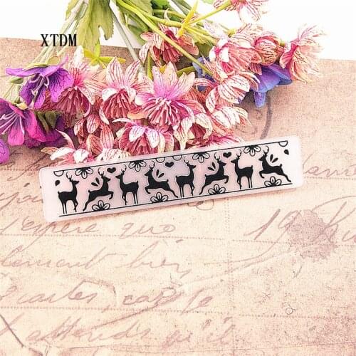 HOT plastic three fawns template craft card making paper card album wedding decoration scrapbooking Embossing folders