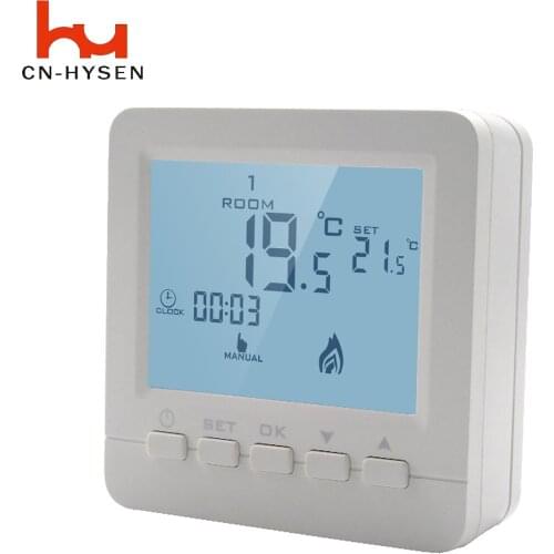 HY02B05-2BW Digital Wired Room Thermostat Used for Gas Boiler Heating Thermoregulator Programmable Dry Contact