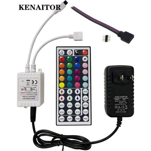 DC12V 6A 72W RGB LED Controller with 44Key IR Wieless Remote for 5050&3528 RGB LED Strip light