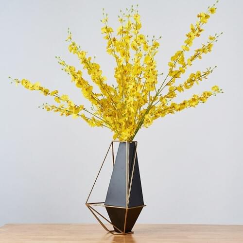 Creative Metal Plated American Vase Hotel Clubhouse Bedroom Window Table Dining Table Wrought Iron Vase