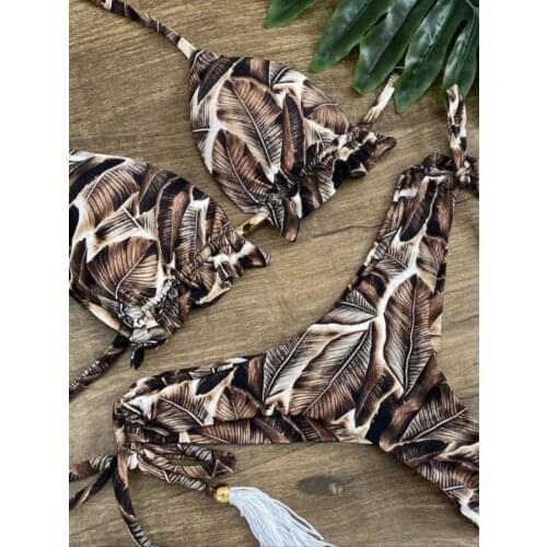 Swimwear Women Swimsuit Sexy Bikini 2020 New Push Up Bikini Set Bathing Suit Women Print Floral Beach Wear Bandage Summer Bather