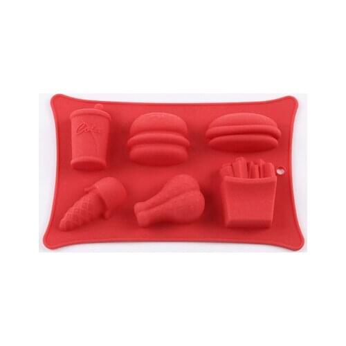Chicken hamburger Coke Western silicone ice tray chocolate mold pudding mould