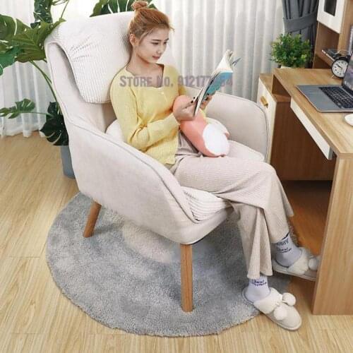 Lazy sofa bedroom small single chair girl home balcony lying living room leisure and comfortable backrest office