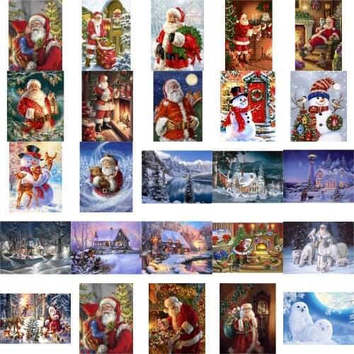 Snow man cross stitch kit people 18ct 14ct 11ct count print canvas stitches embroidery DIY handmade needlework