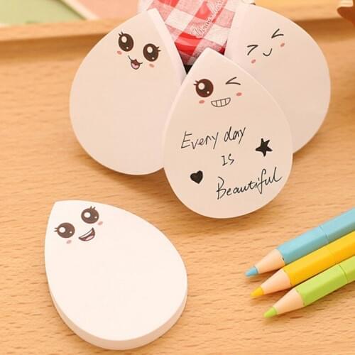 4 pcs/lot Kawaii Water Droplets Style Memo Pads Cute Stickers Notes Pepalaria Office School Writing Supplies Zakka Stationery