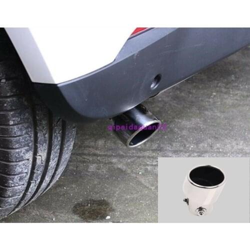 Stainless Rear Exhaust Muffler Tip End Pipe Trim For Smart Fortwo 2015-2018 car modification