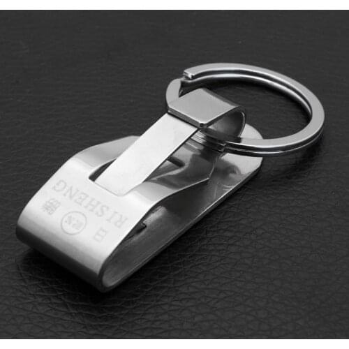 Stainless Steel Keyring Security Clip On Heavy Duty Belt Key Clip Belt Keychain