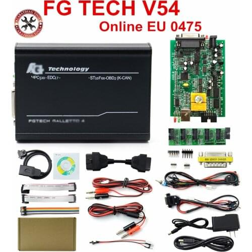 New Arrival EU 0475/0386 FGTech V54 Galletto 4 Full Chip Support BDM Full Function Fg Tech V54 Auto ECU Chip Tuning