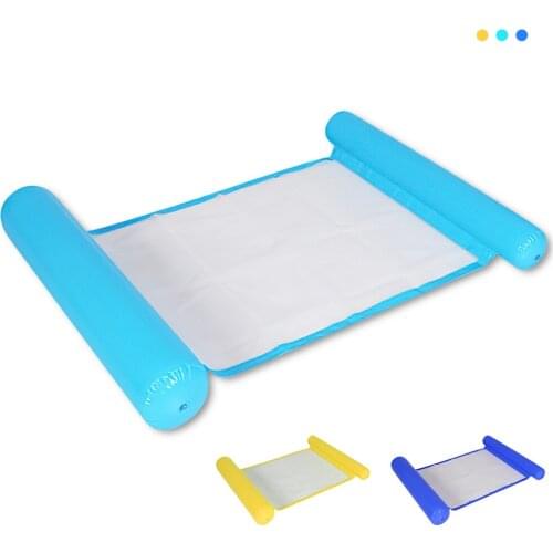 Floating Chair Floating Bed Inflatable Floating Swimming Pool Party Lounge Chair Folding Dual-use Backrest Floating Row Mattress