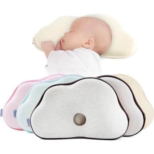 Infant Anti Roll Toddler Pillow Soft Stereotype Baby Pillow Anti-deflection Head Sleeping Cushion Head Protect Newborn Bedding