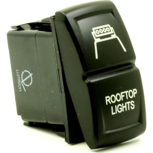 12-24V Car ROOFTOP LIGHTS 12V 20A Toggle Rocker Switch Blue LED Light 5Pin ON OFF
