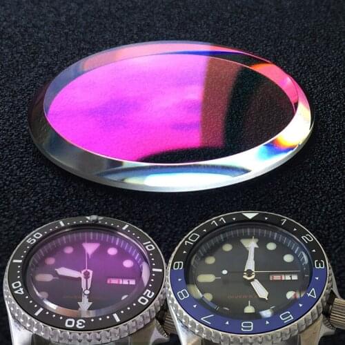[Luminous Bezel + Sapphire Crystal] Recommended mod combination For Seiko SXK007 Double dome with stepped Flat Ceramic Bezel