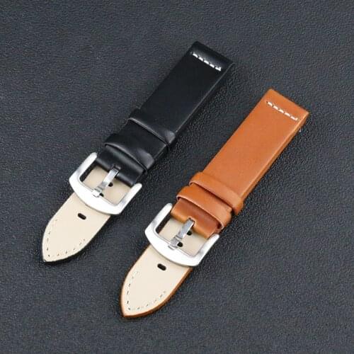 Vintage Crazy Horse Leather Strap For Samsung Galaxy Watch 46mm Gear S3 20mm 22mm Sport Band with Brush Buckle