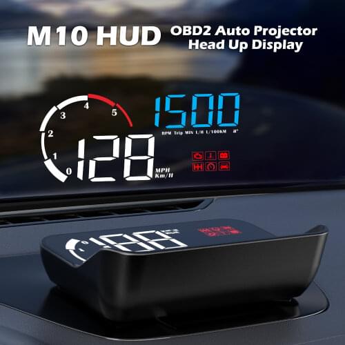 GEYIREN 3.5'' OBDII Car HUD OBD2 Port Head Up Display M10 Speedometer windshield projector auto hud head-up display a100 hud