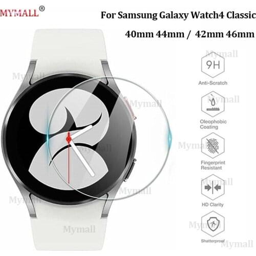 Screen Protectors Glass For Samsung Galaxy Watch 4 40 44mm Watch4 Classic 42 46mm Protective Tempered Film 9h Scratch Resistant